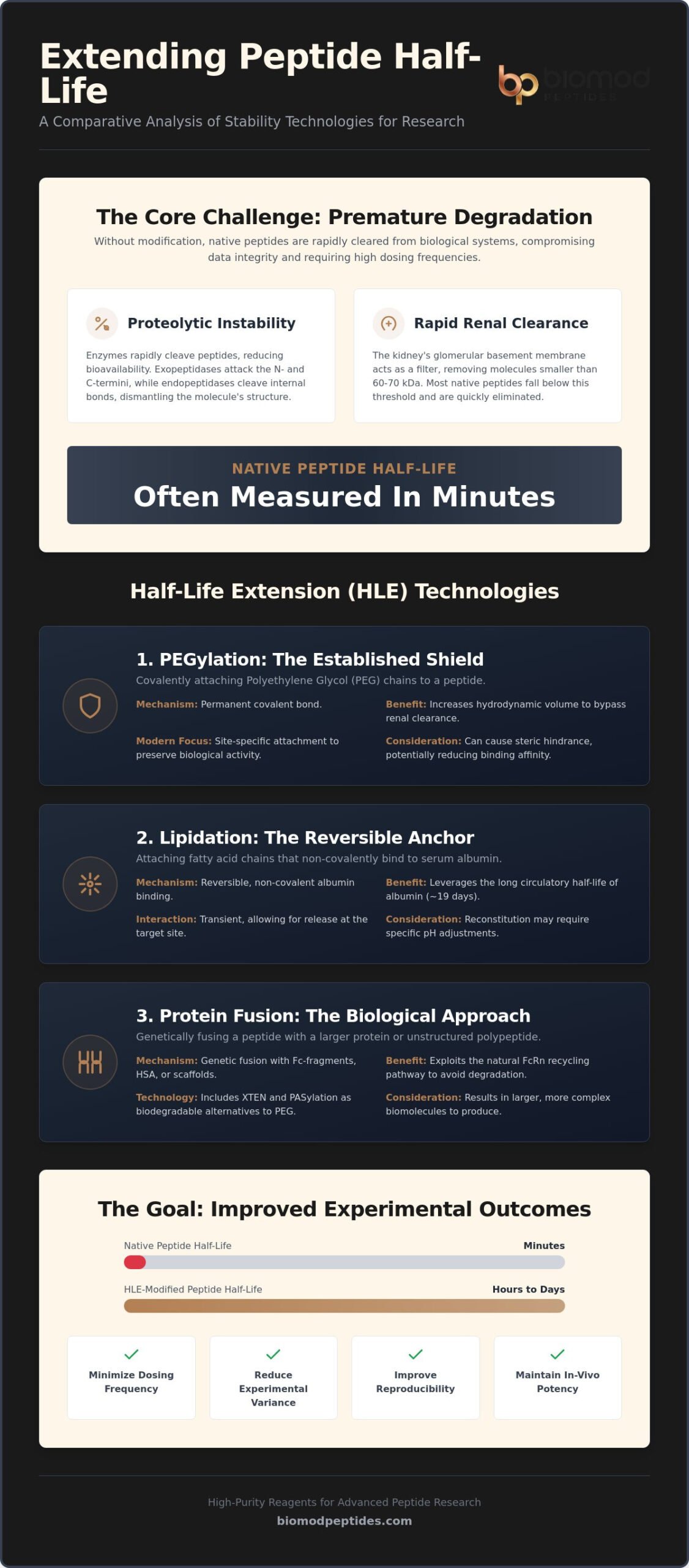 Peptide Half-Life Extension Research: Advanced Strategies for Laboratory Stability in 2026