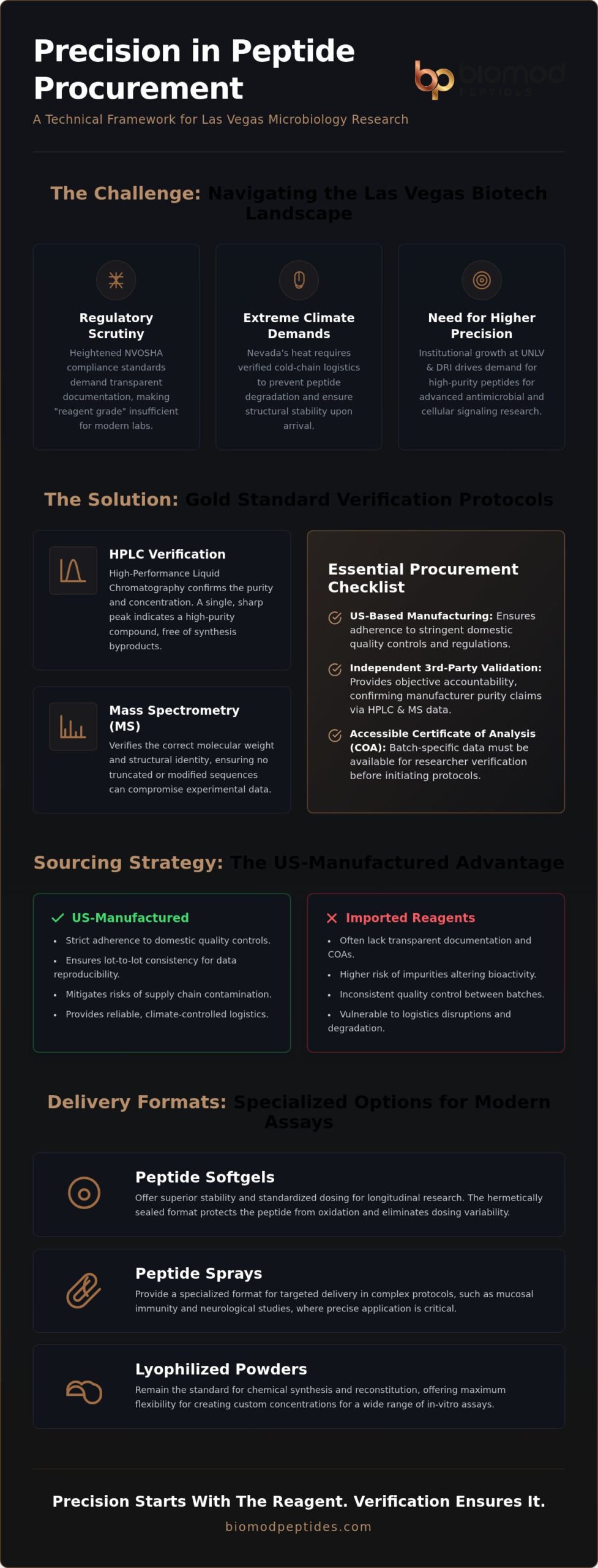 Reactivos de Péptidos para Investigación en Microbiología en Las Vegas - Infografía - Biomod Peptides Investigación en Microbiología y Reactivos Peptídicos en Las Vegas