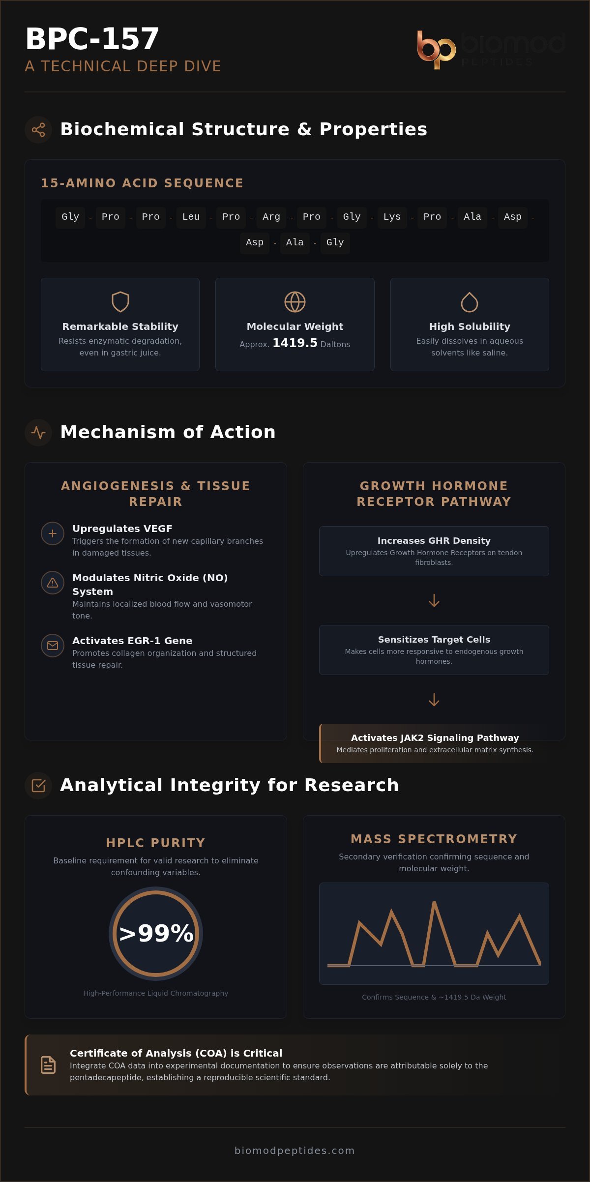 BPC-157 Mechanism of Action Research: Molecular Pathways and Biochemical Analysis (2026)